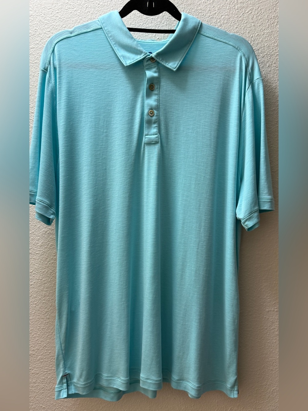 Tommy Bahama Men’s XL Blue Tencel Cotton Blend Polo Shirt Marlin